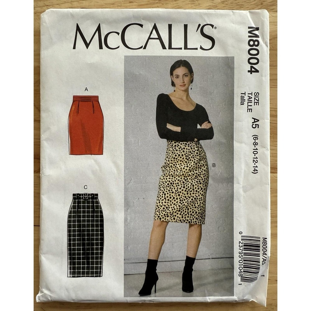McCall's Pattern M8004 Misses' Skirts & Belt Sizes 6-14 Uncut FF